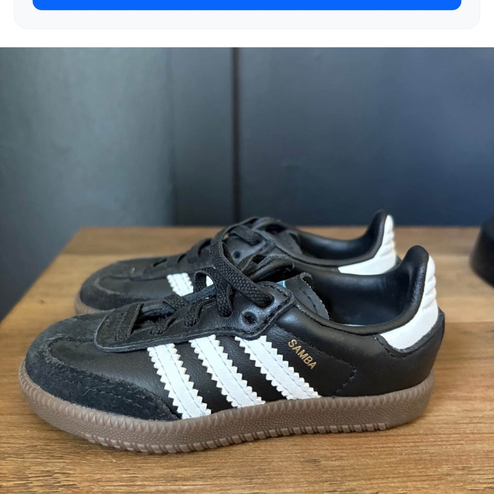 Adidas Kids Samba Black and White Sneakers